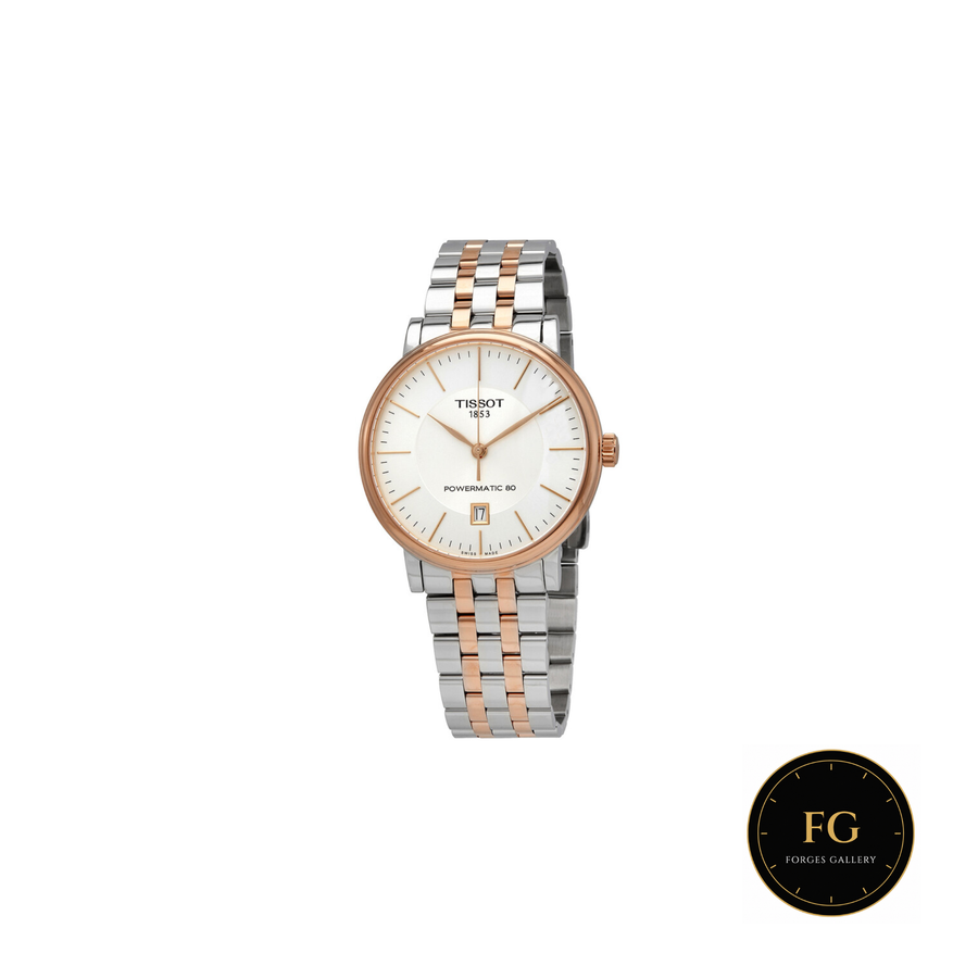 Tissot Carson Powermatic 80 · Bicolor oro rosa · 40 mm